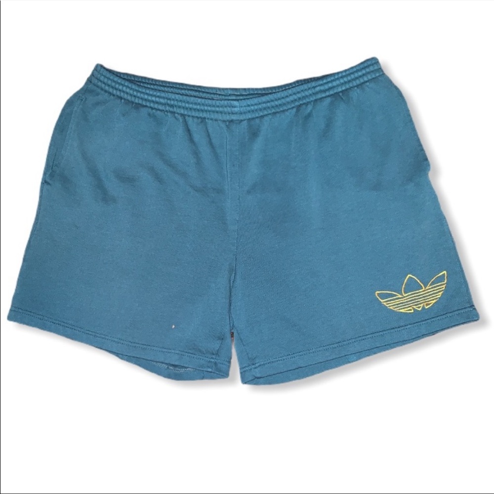 Vintage blue 90s streetwear Adidas shorts large